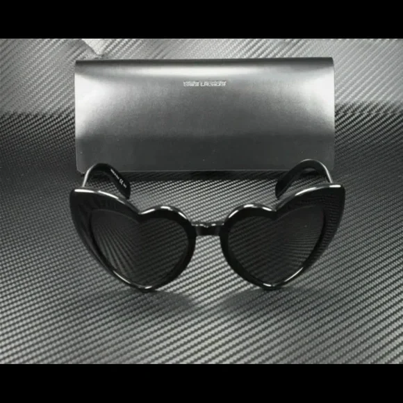 SAINT LAURENT SL 181 Loulou 001 Black Round Oval Womens 54 mm Sunglasses